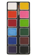 PXP Regular Colors Palette 12 x 6 gram with 2 brushes size 2