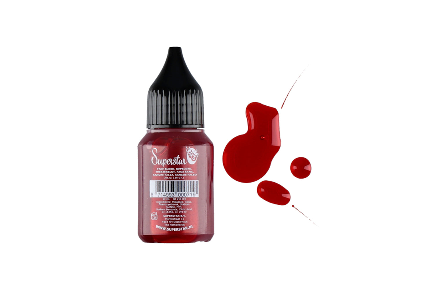Nepbloed, helrood dik stollend 
20 ml 
139-07.1