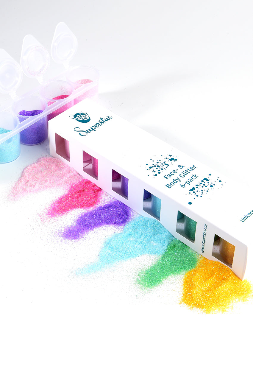 Unicorn Fine Glitter Mix 6-pack 90 ml 98981