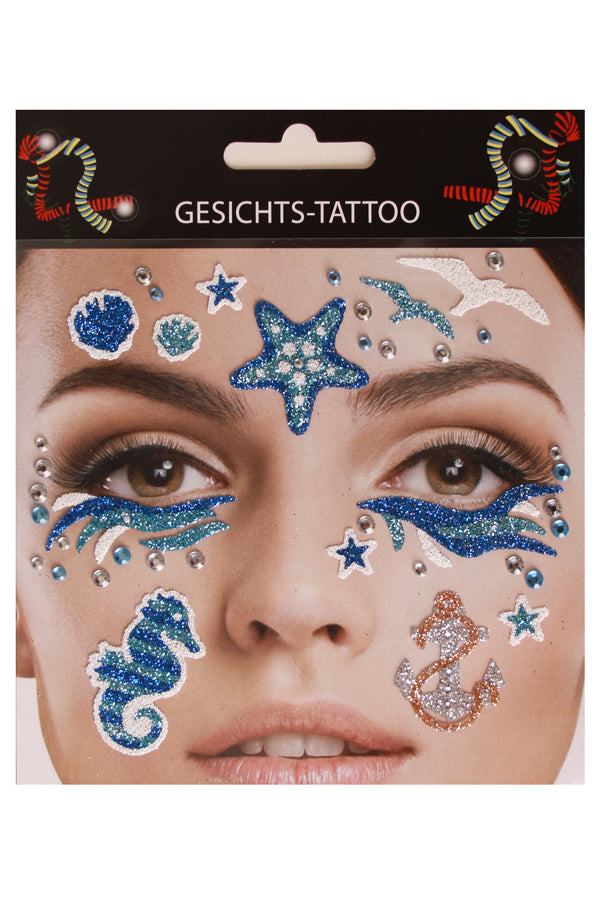 Gezicht sticker Marine