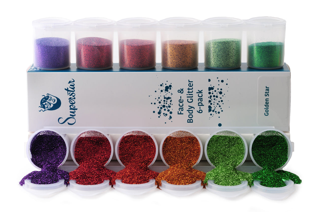 Golden Star Fine Glitter Mix 6-pack 90 ml 98988