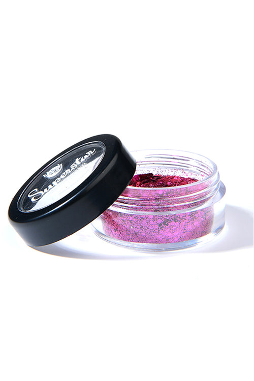 DARK ROSE Biodegradable Face- and Bodyglitter Chunky mix 6ml. 98422