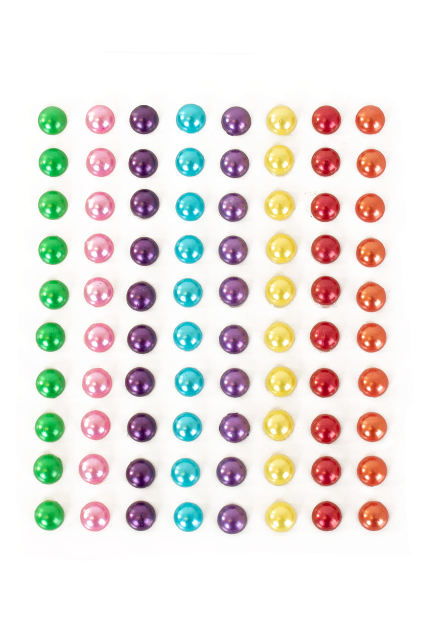 PXP Professional Colours Decoratiestickers rondje pearl 80 stuks assorti