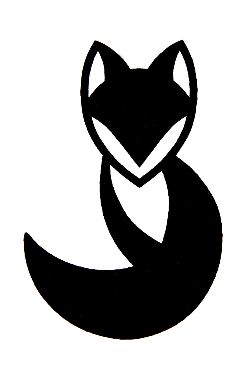 QuickTattoo glitter sjabloon Vos