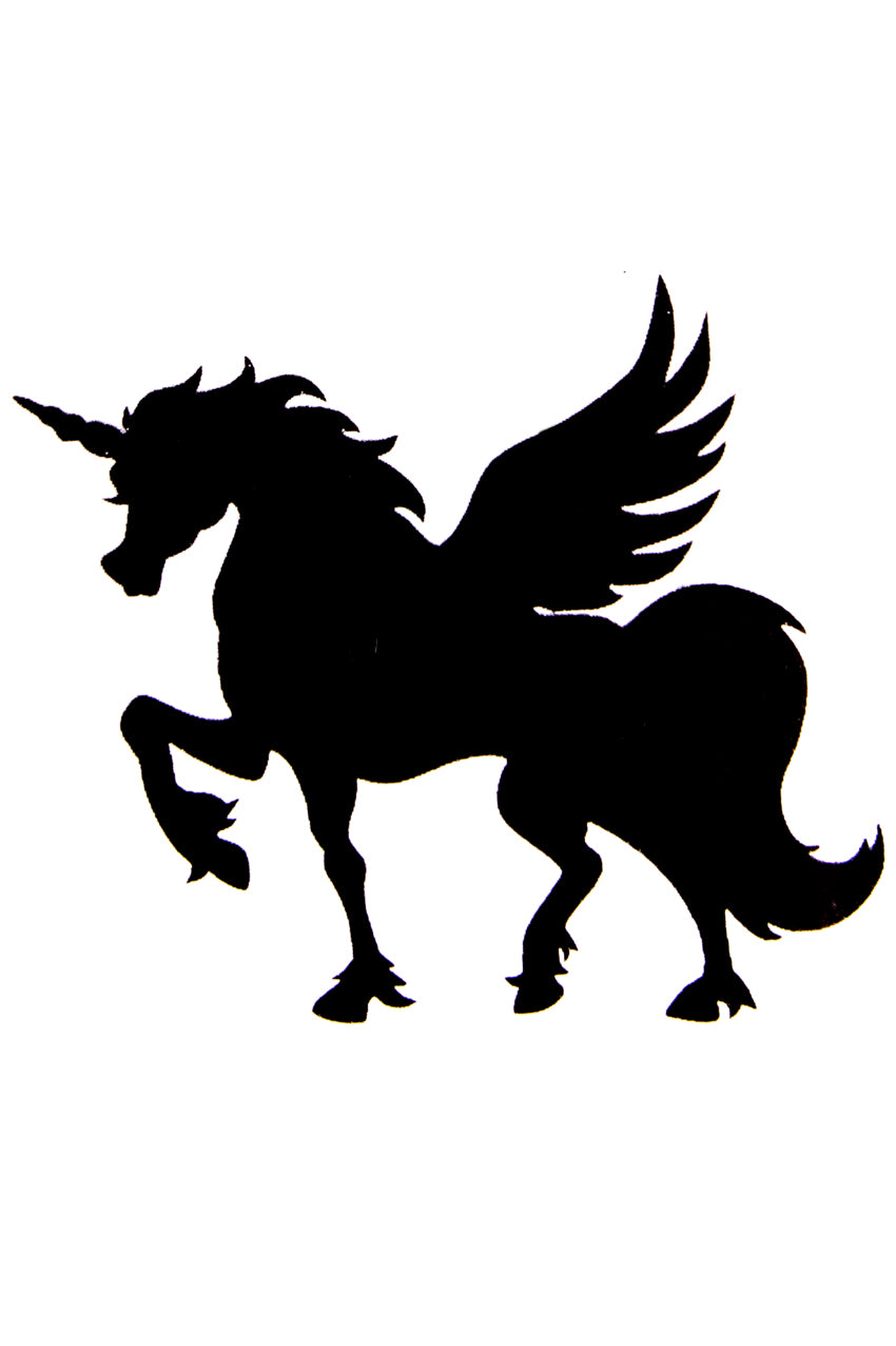 QuickTattoo glitter sjabloon Pegasus