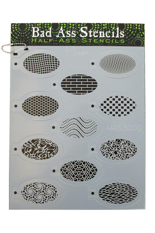 Bad Ass Half Ass stencils Mixer