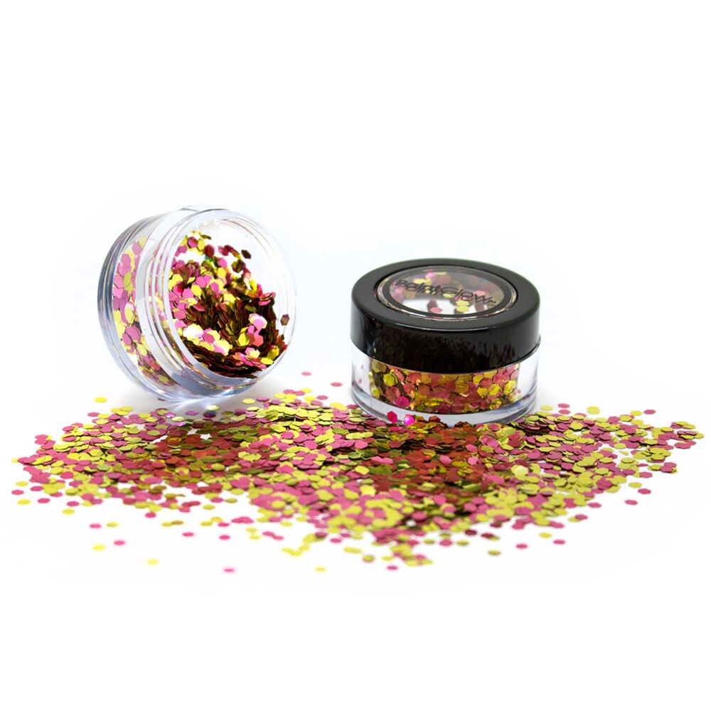 Biologische chunky glitters 3gr.Rose Gold
