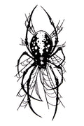 QuickTattoo glitter sjabloon spin