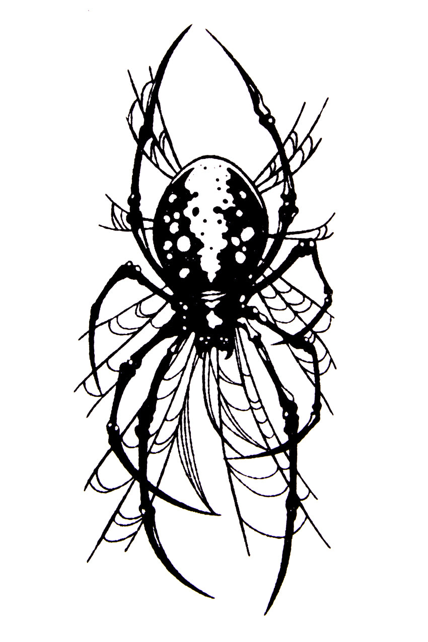 QuickTattoo glitter sjabloon spin