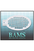 Bad Ass BAM stencil 1029