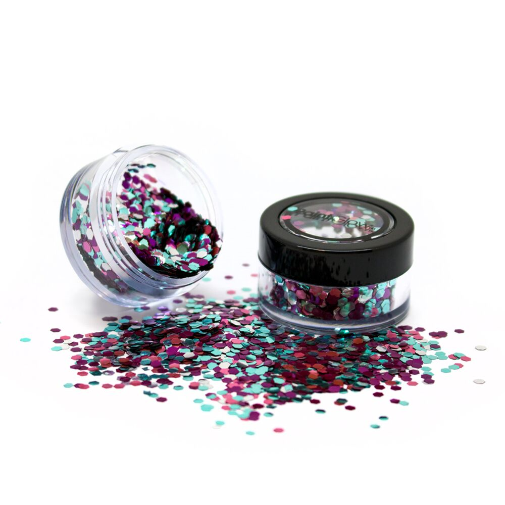 Biologische chunky glitters 3gr. Rainbow fish