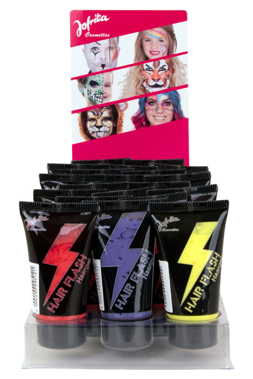 Jofrika haargel Flash 30 ml assortie kleuren in display