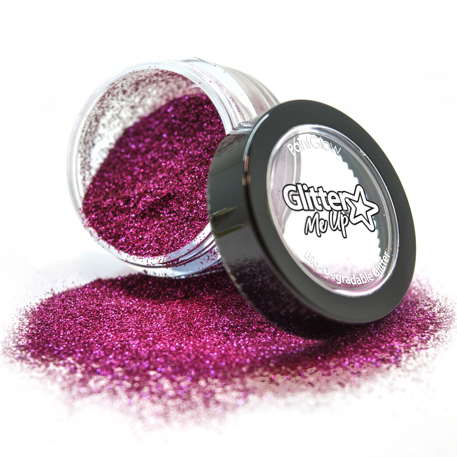 Biologische fijne glitters 4 gr. Chiffon roze