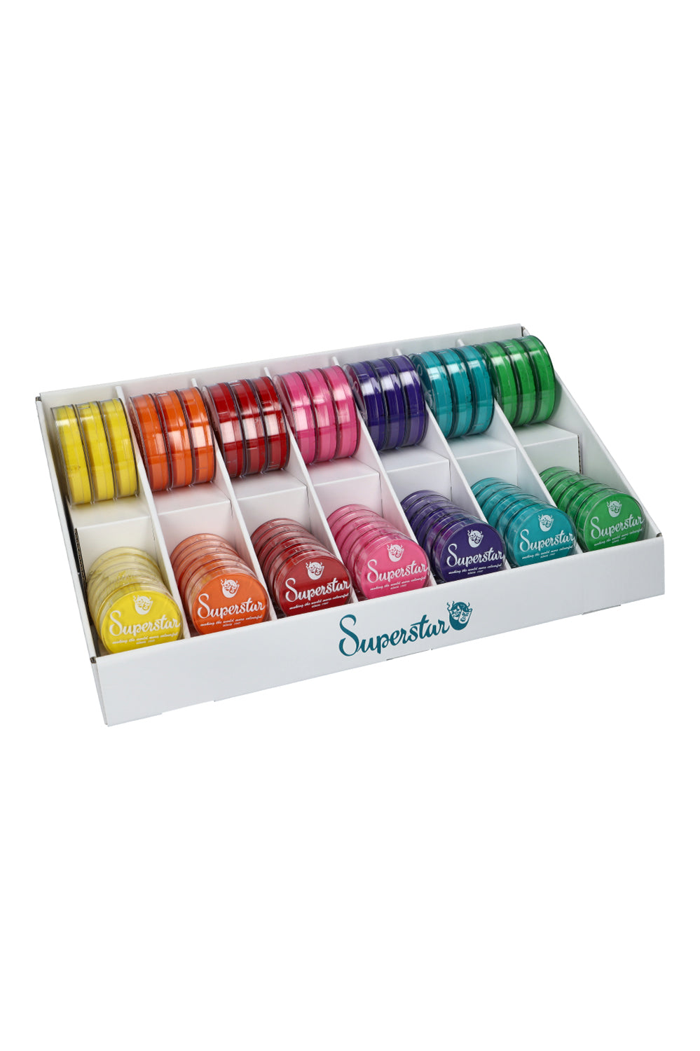 Superstar display karton voor potjes van 16 gram  
(14 compartments)
139-86.901