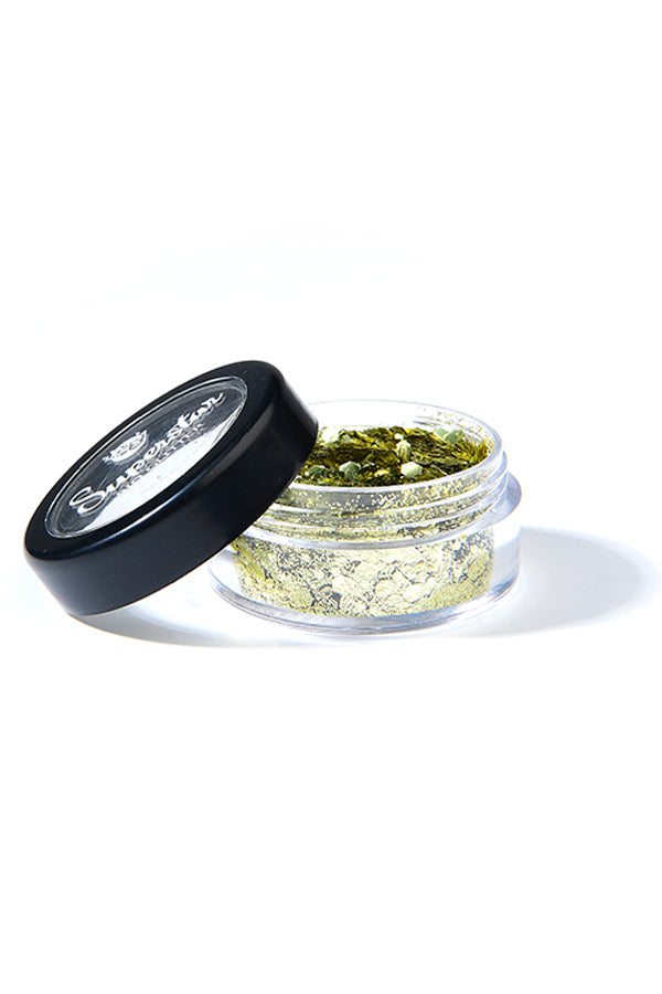 GOLD Biodegradable Face- and Bodyglitter Chunky Mix 6ml. 98412
