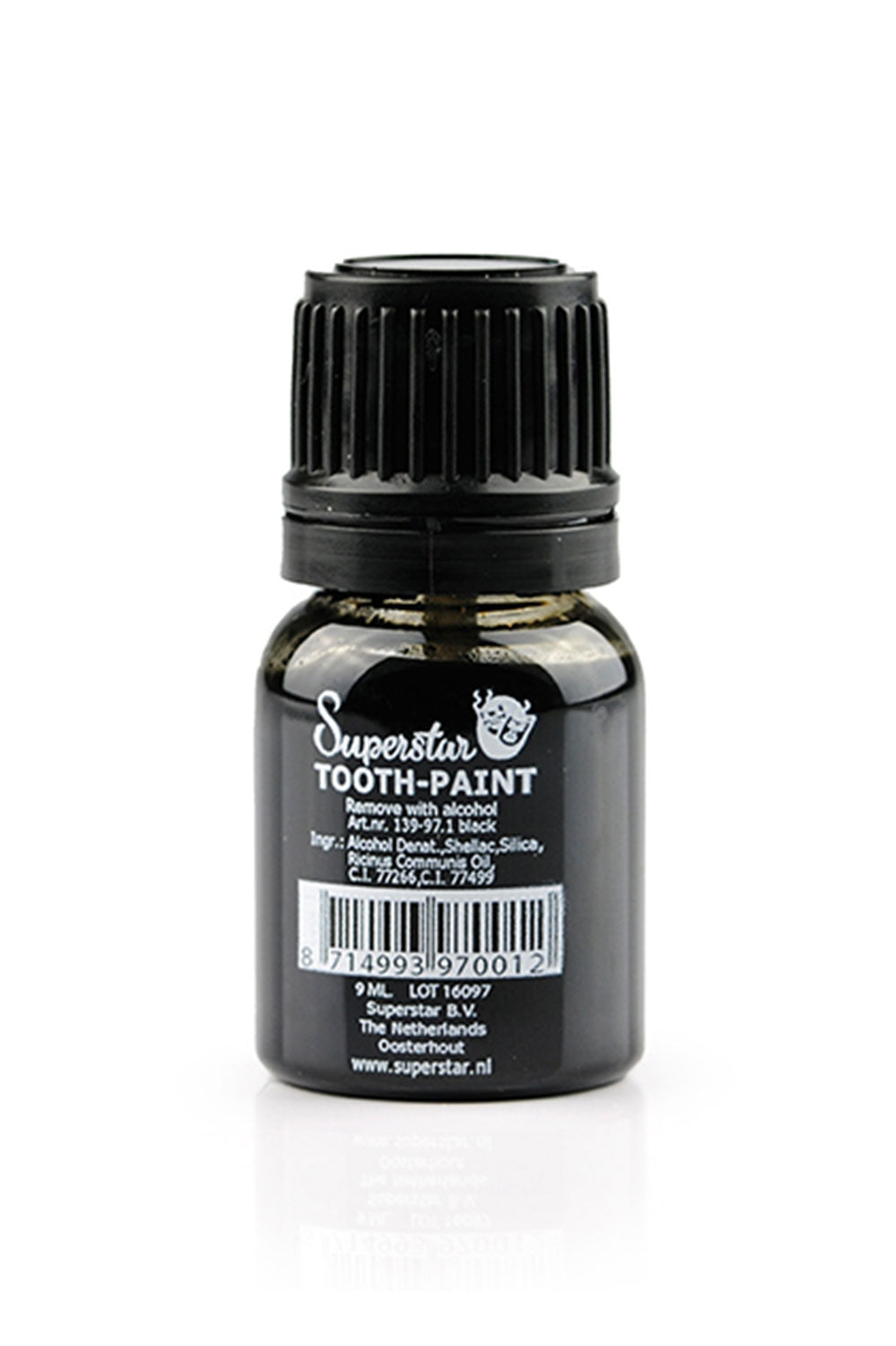 Superstar tandenlak zwart 
met kwastje 9 ml
139-97.1