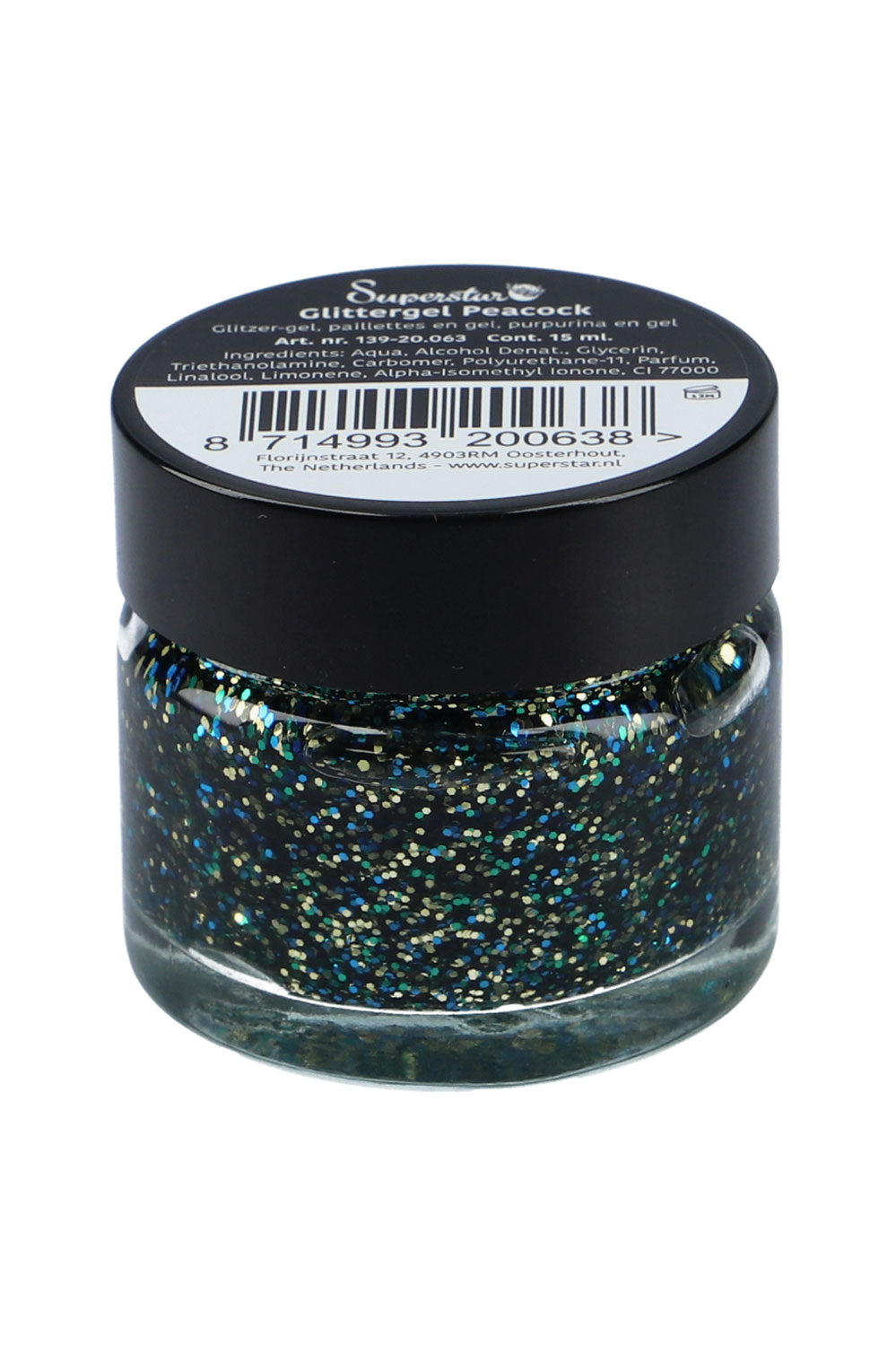 Gel superstar glitter  Peacock 15 ml
139-20.063