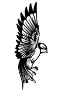 QuickTattoo glitter sjabloon vogelvlucht