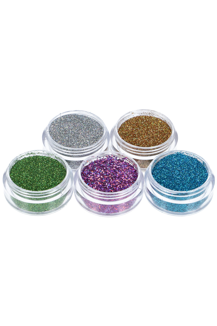 Basic glitterset for glitter tattoo 5 x 5 ml  (98803) laser