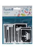 Glitter tattoo stencils XL Fairytale  24 pcs (98813 )