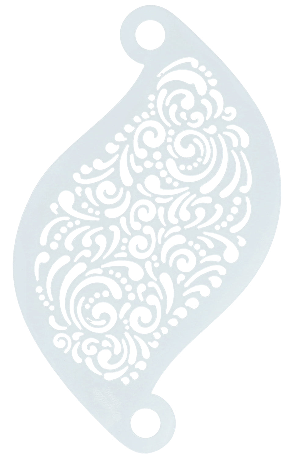 Face paint stencil Superstar Curly wurly 77009