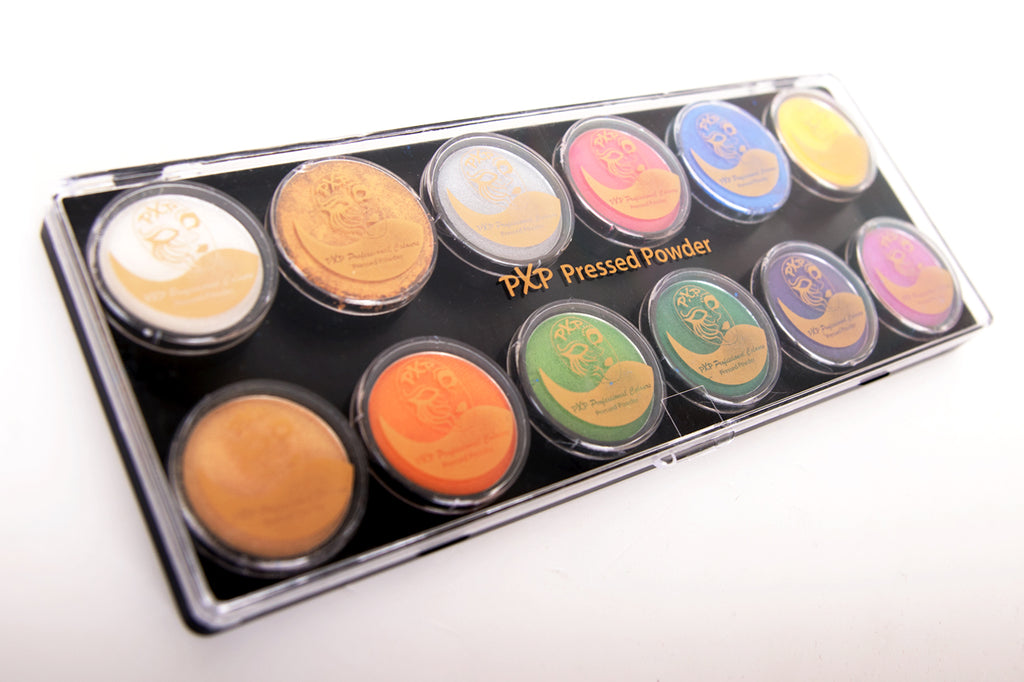 PXP Pressed powder palet pearl colours 12 x 5 gram