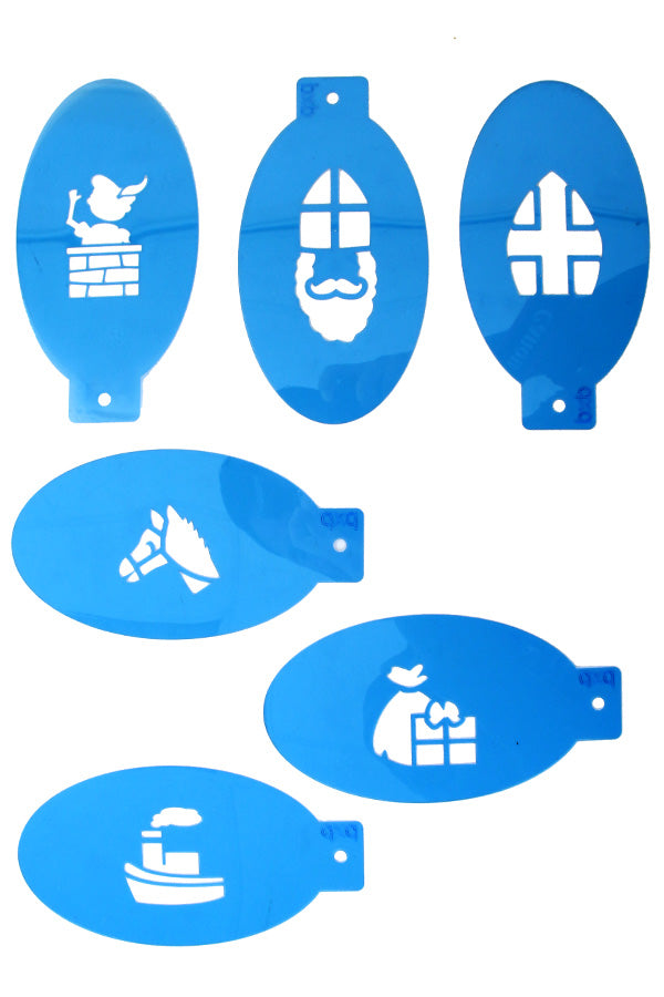 PXP stencilset Sinterklaas 6 ass