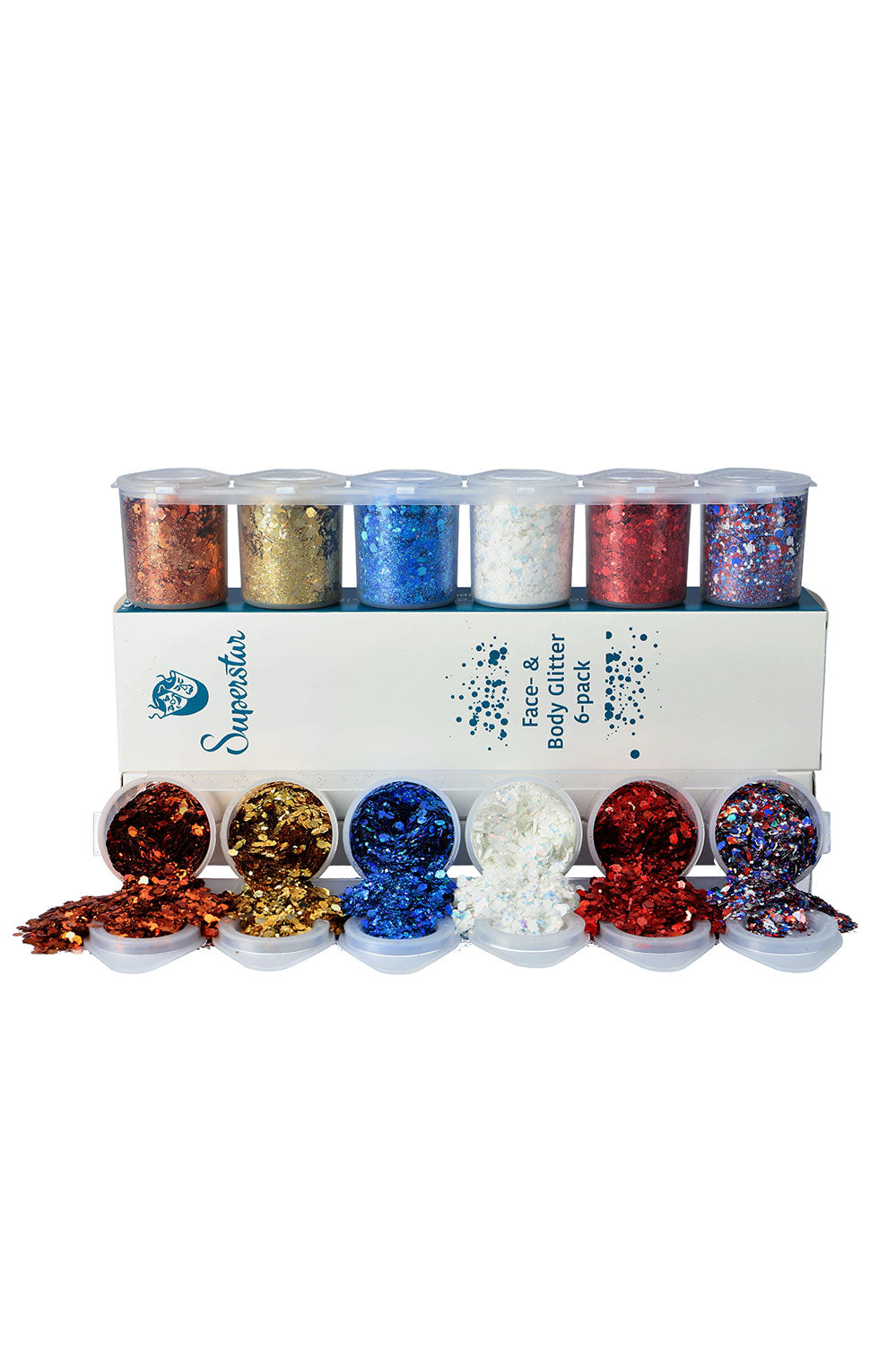 Celebration Holland Chunky Glitter Mix 6-pack 130 ml. 
98965