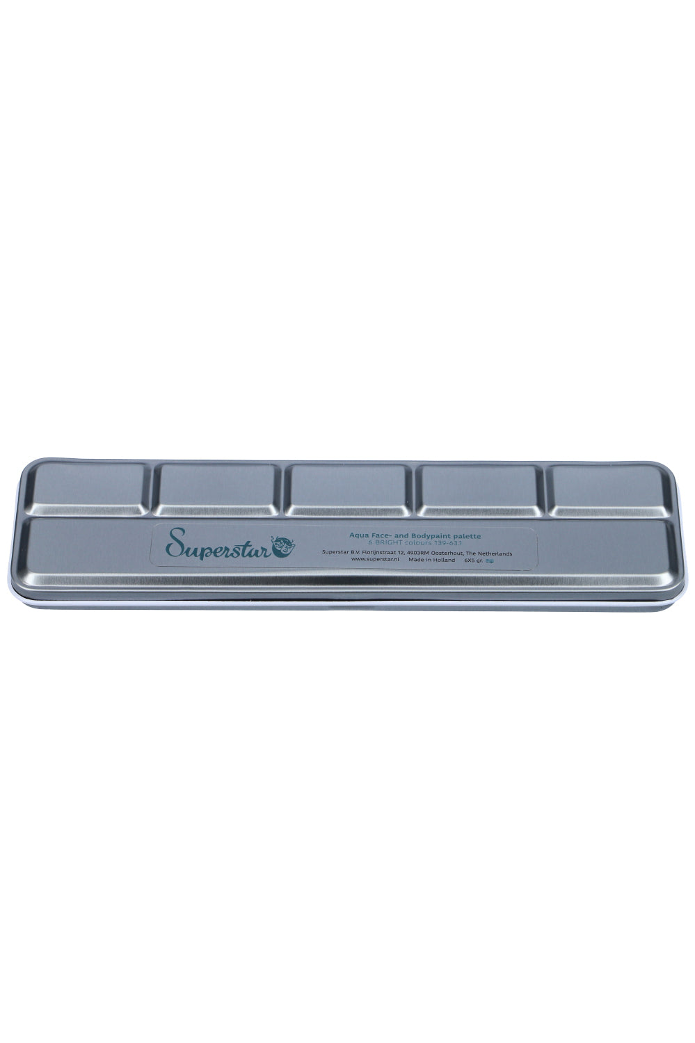 Aqua Face- and Bodypaint 
palette 6 BRIGHT colours 
139-63.1