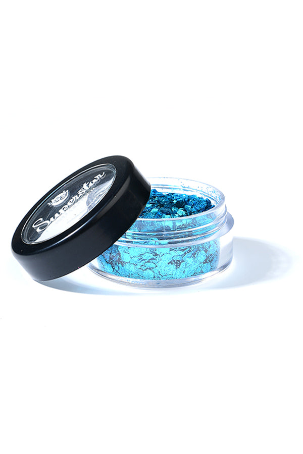 SKY BLUE Biodegradable Face- and Bodyglitter Chunky Mix 6ml. 98442