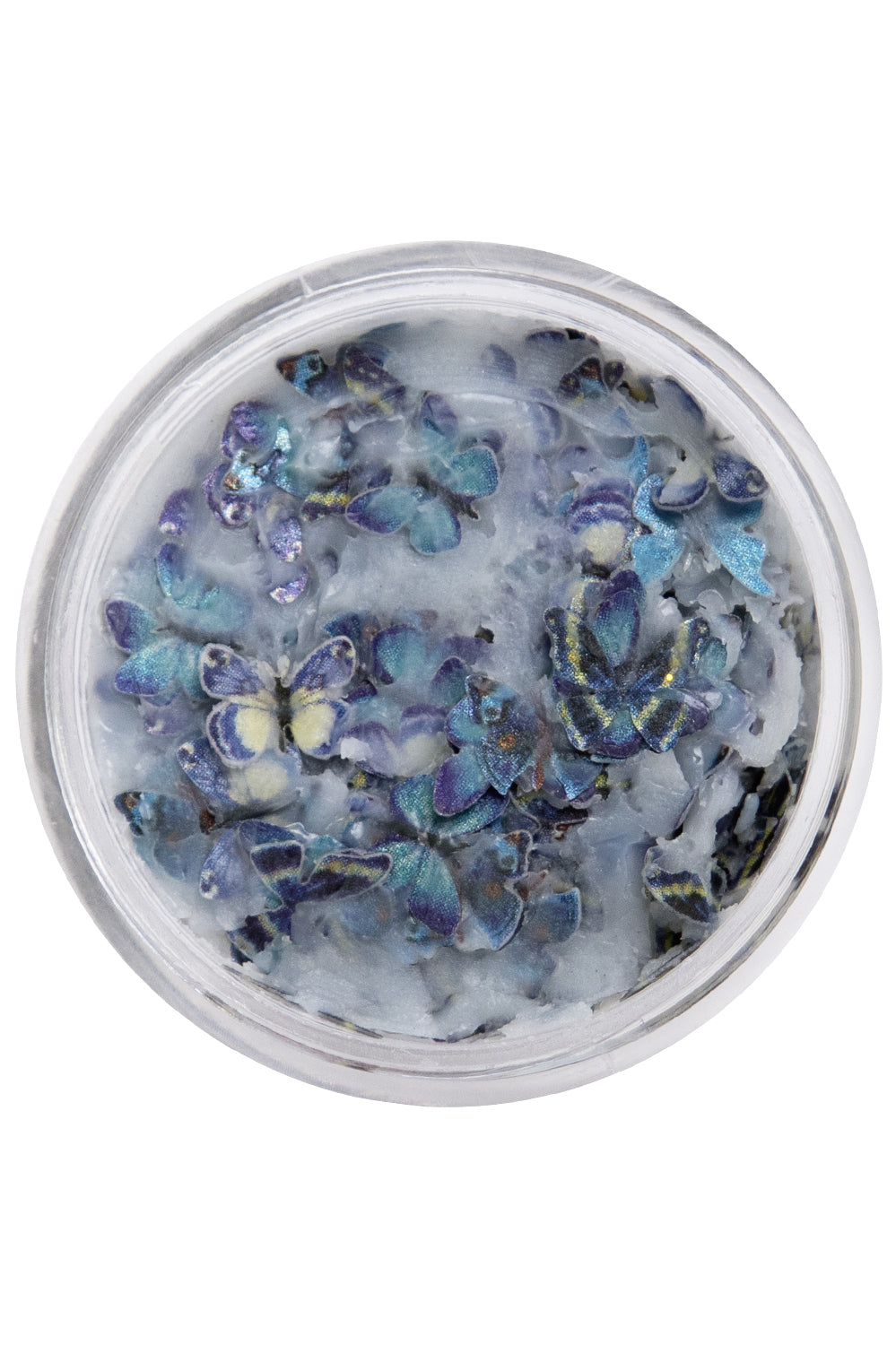 PXP Pressed chunky butterflies blue mix cream 10 ml