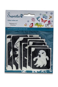 Glitter tattoo stencils XL Halloween  24 pcs (98814 )