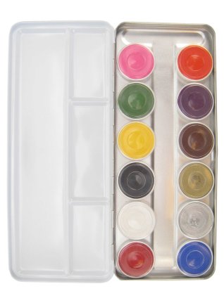 Aqua Face- and Bodypaint palette 
12 BRIGHT colours 
139-63.3