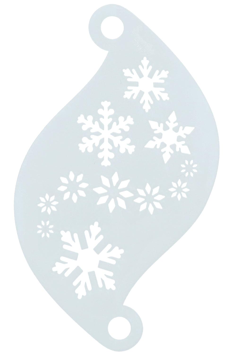 Face paint stencil Superstar Snowflakes 77003