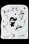 TattooPro Pinup Girls Airbrush stencil