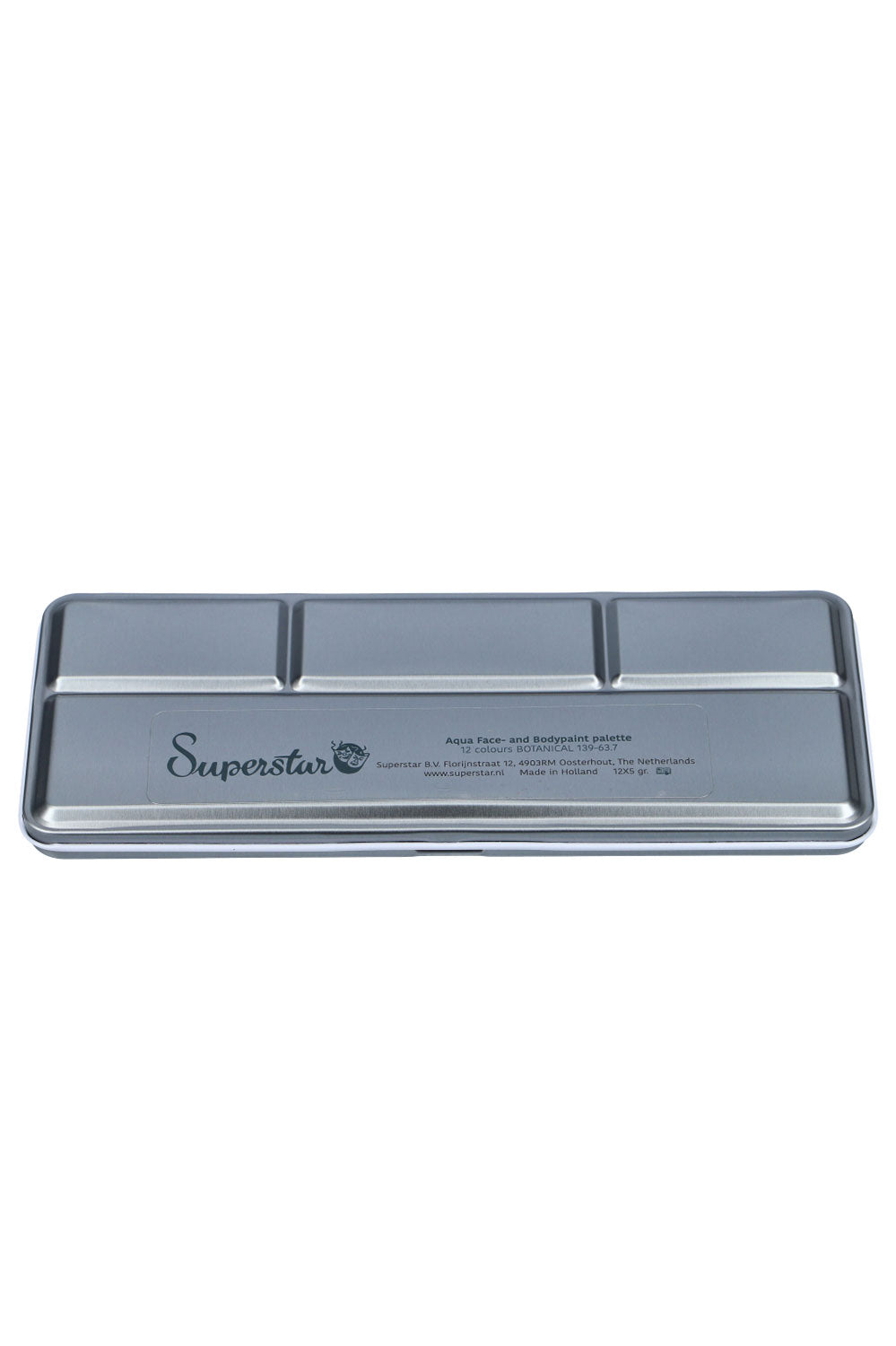 Superstar  Face- Bodypaint 
palette 12 colours 
BOTANICAL 
139-63.7