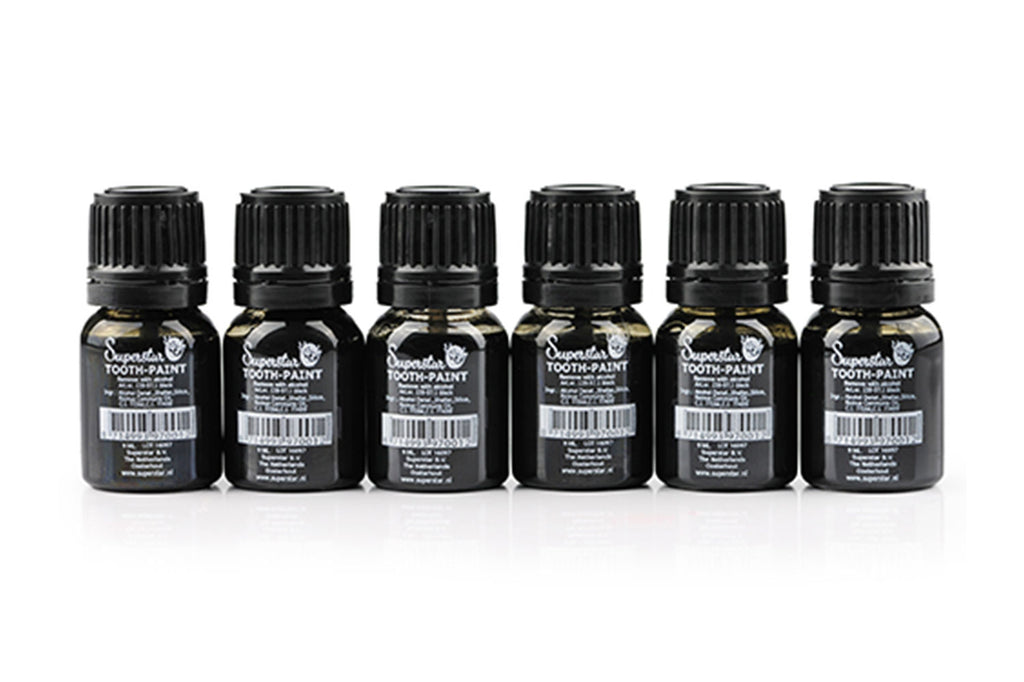 Superstar tandenlak zwart 
met kwastje 9 ml
139-97.1