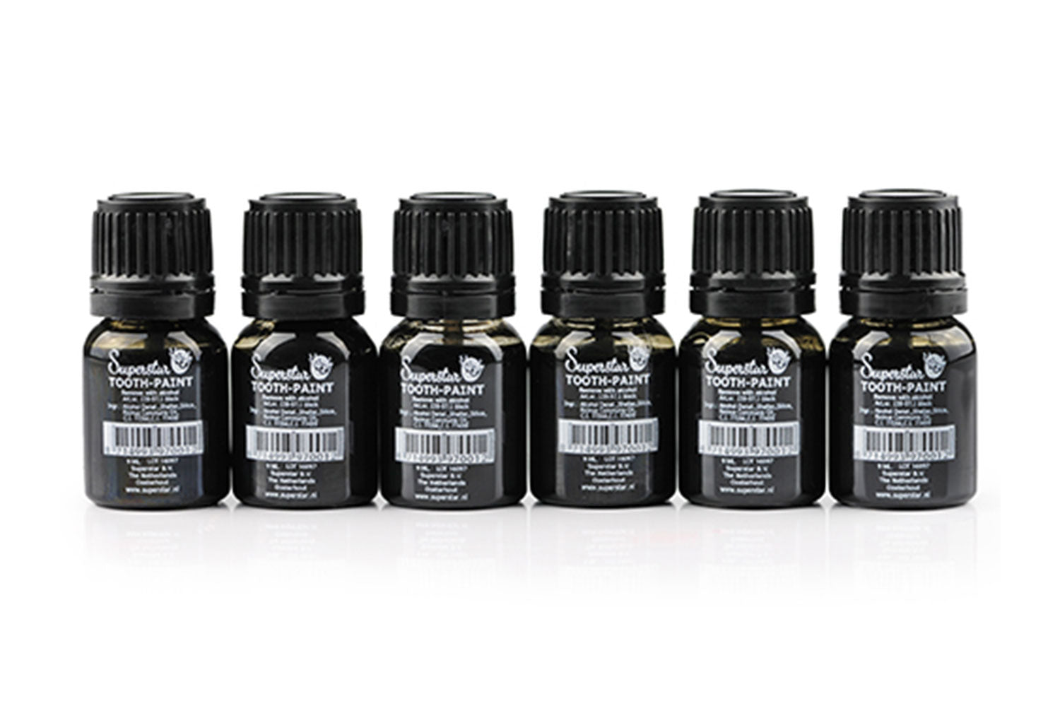 Superstar tandenlak zwart 
met kwastje 9 ml
139-97.1
