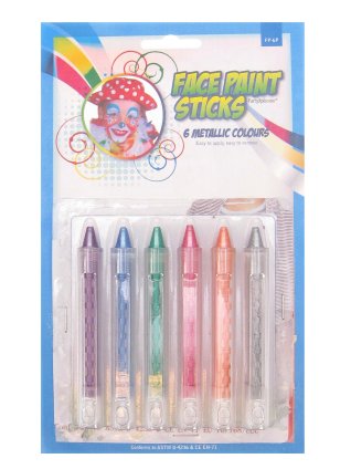 PXP Professional Colours schminkstiften 6 x 4.5 gram 6 metallic colours