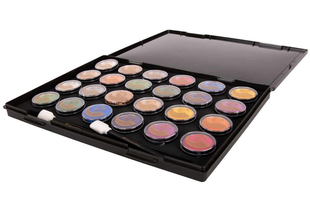 PXP schmink case met inlay 24 x 10 gram plus penseel ruimte