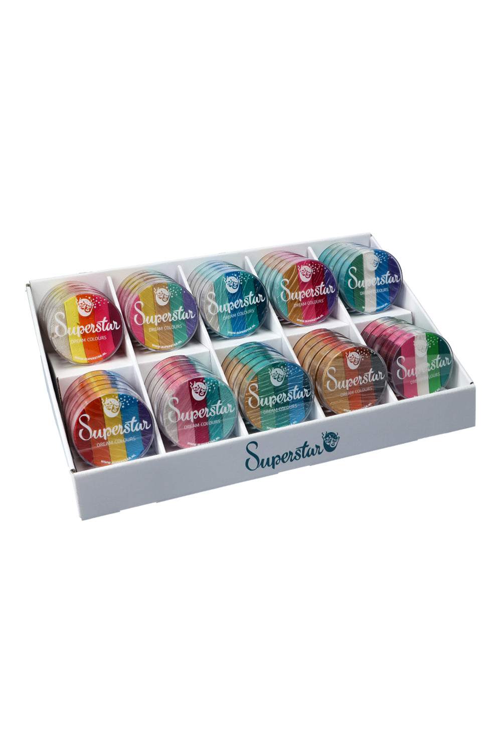 Superstar display karton voor potjes van 45 gram
(10 compartments)  
139-86.902