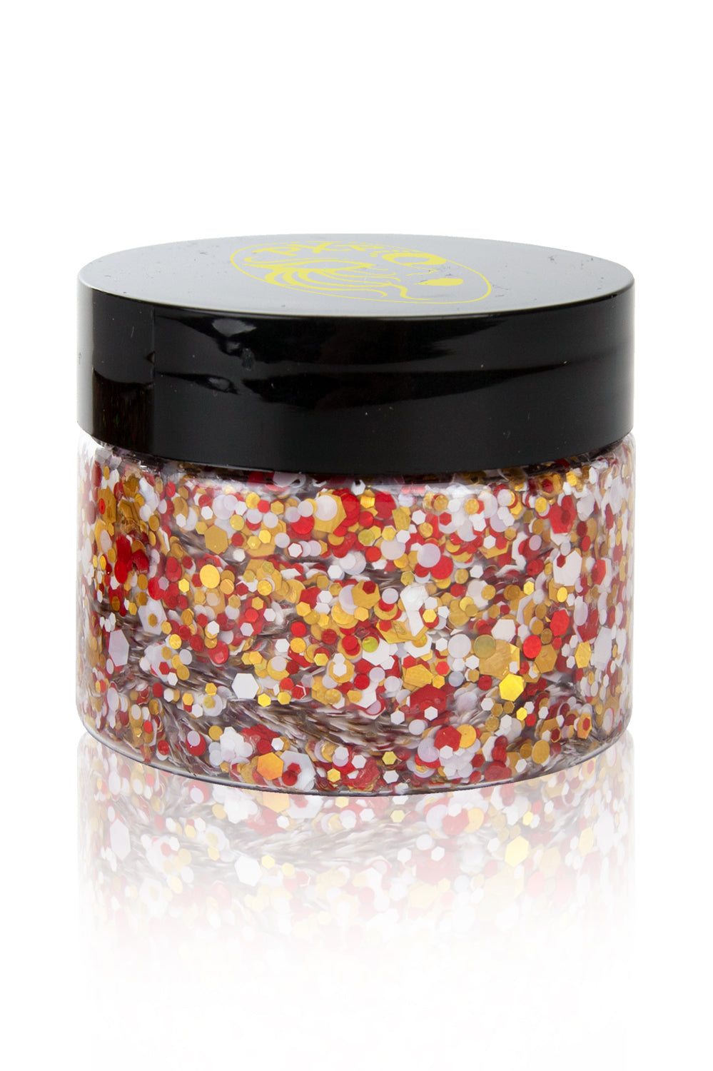 PXP pressed chunky glitters cream big red-white-yellow 40 ml