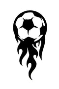 QuickTattoo glitter sjabloon Voetbal