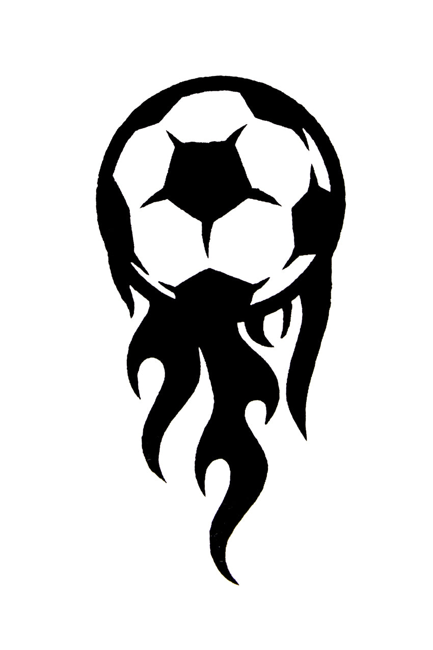QuickTattoo glitter sjabloon Voetbal