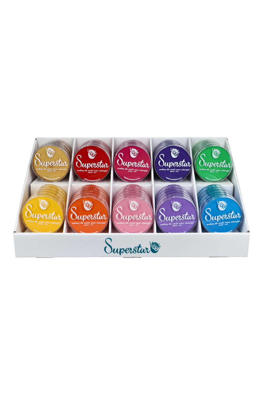 Superstar display karton voor potjes van 45 gram
(10 compartments)  
139-86.902