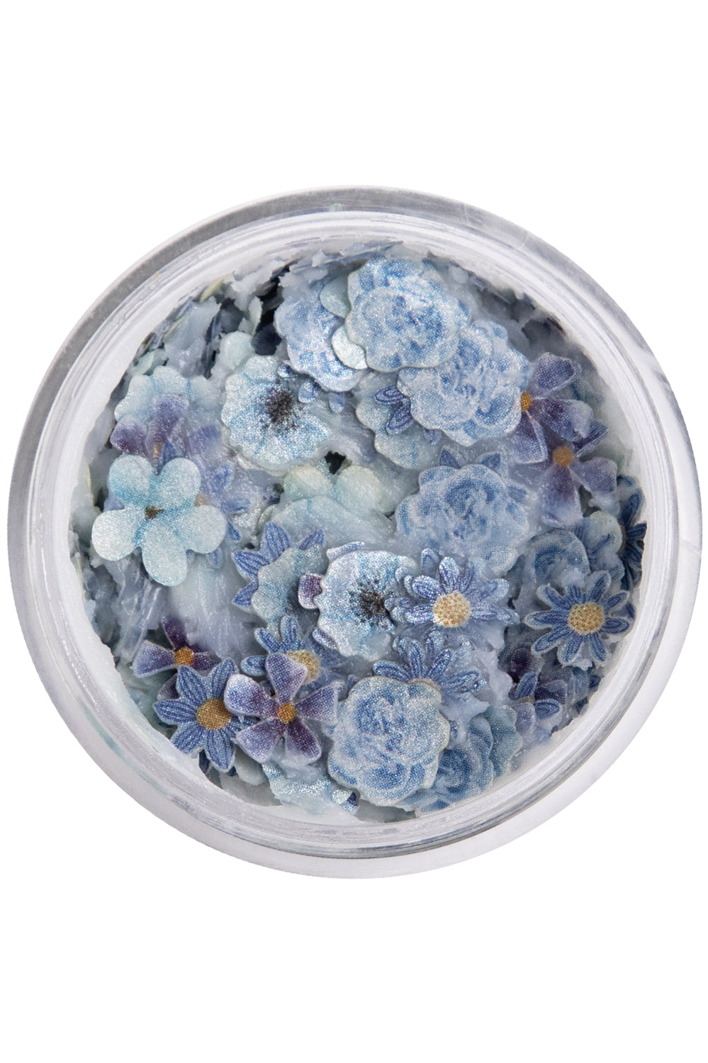 PXP pressed chunky flowers blue mix cream 10 ml