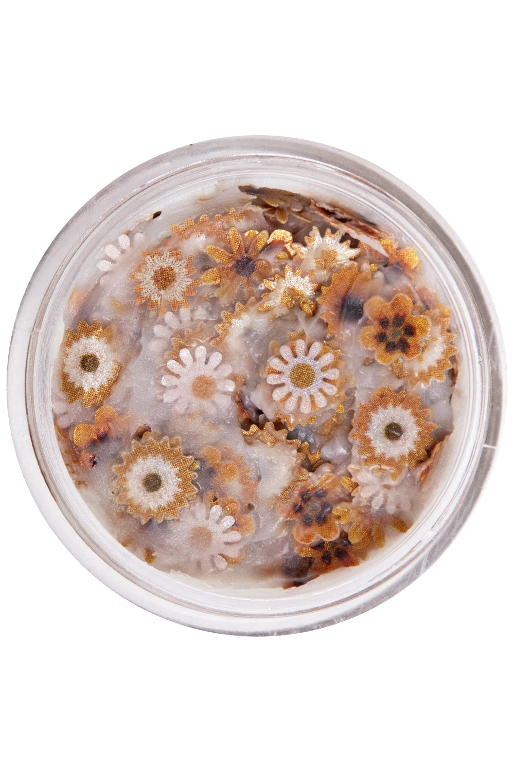 PXP pressed chunky flowers yellow mix cream 10 ml