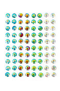PXP Professional Colours Decoratiestickers rondje 80st ass.