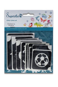 Glitter tattoo stencils XL Adventure  24 pcs (98811 )
