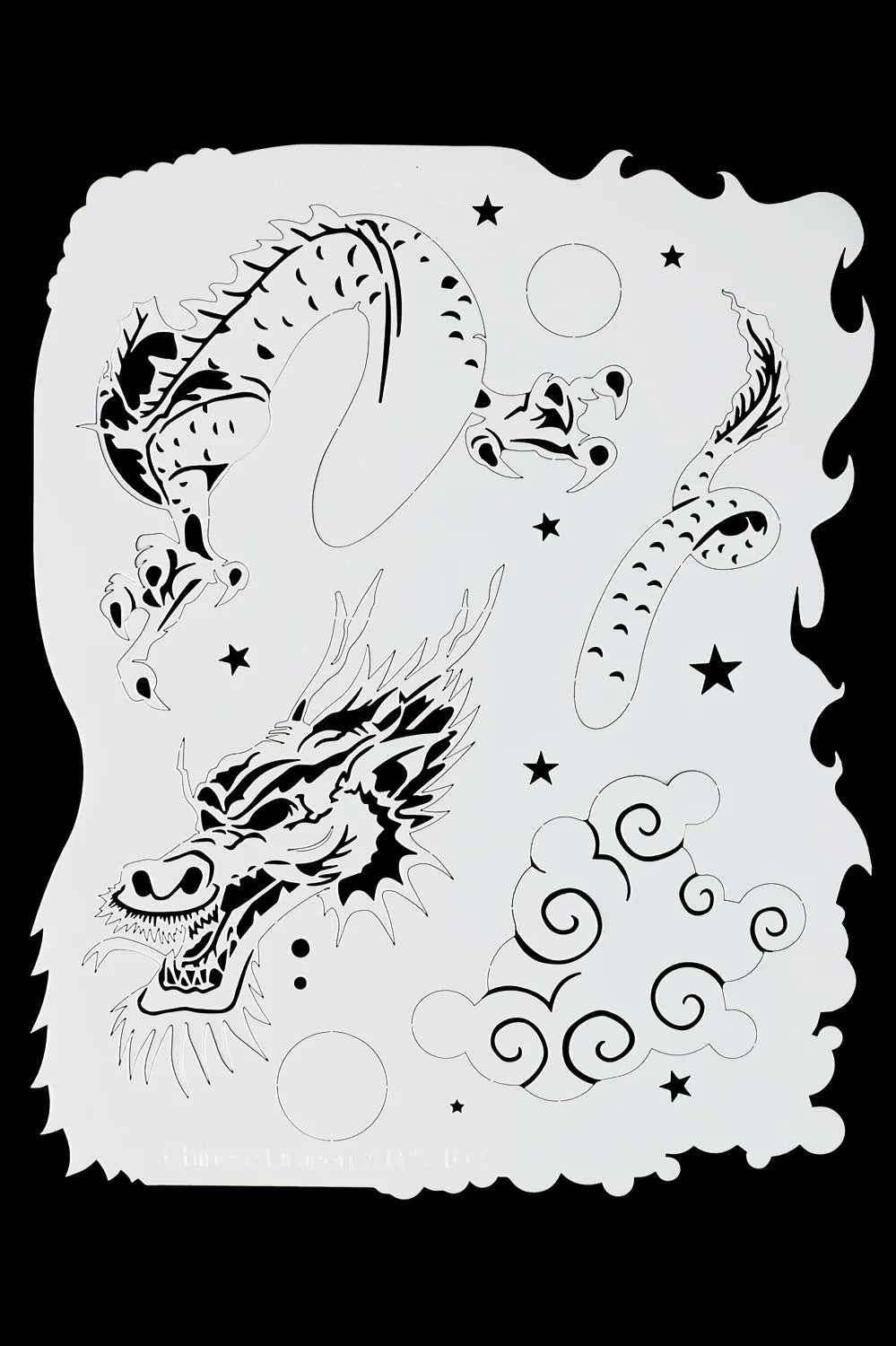 TattooPro Chinese Dragon Airbrush stencil